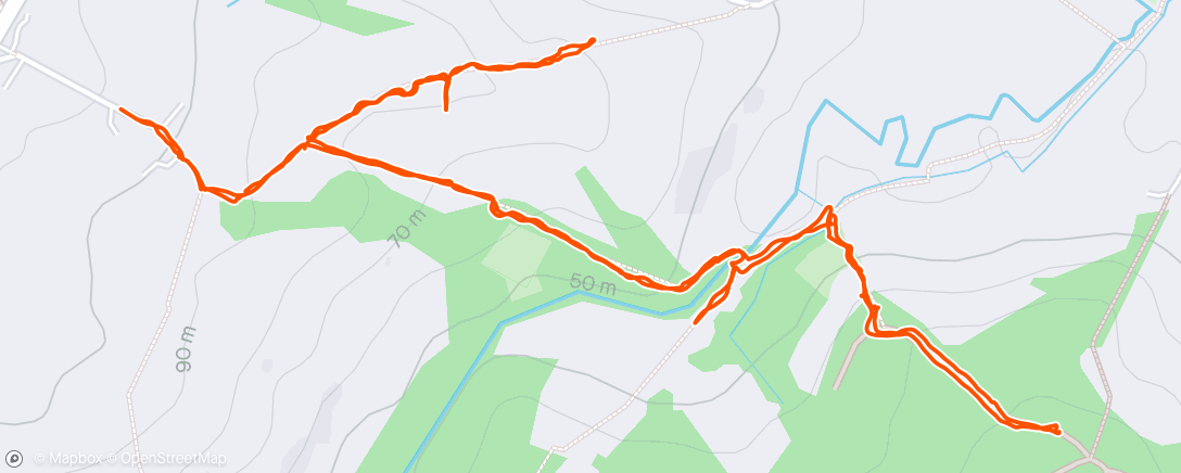 Map of the activity, Nightingale (1) Walk