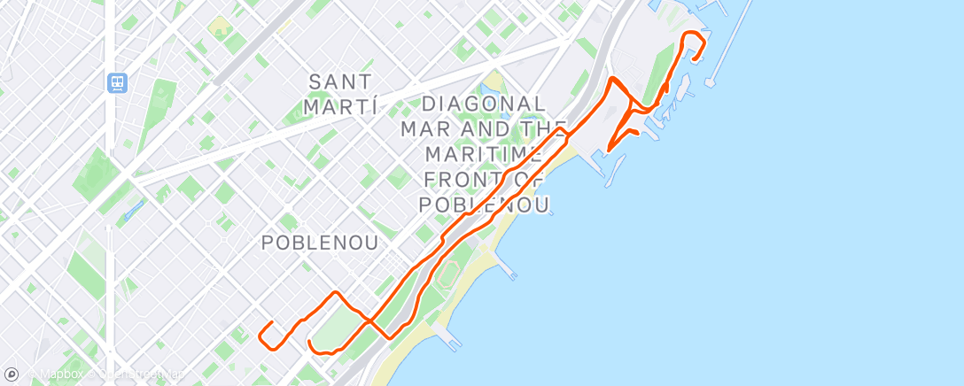 Map of the activity, A soltar patas para Marató de Barcelona (y sábado charlita en la Fira)