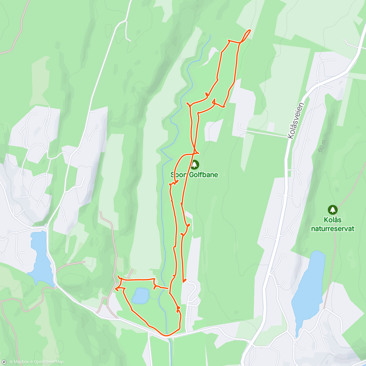 Map of the activity, Son golf