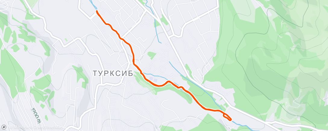 Map of the activity, Трейлраннинг (утро)