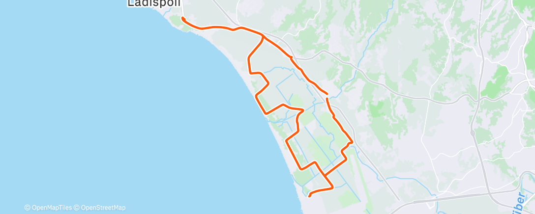 Map of the activity, Pedalata dell'ora di pranzo