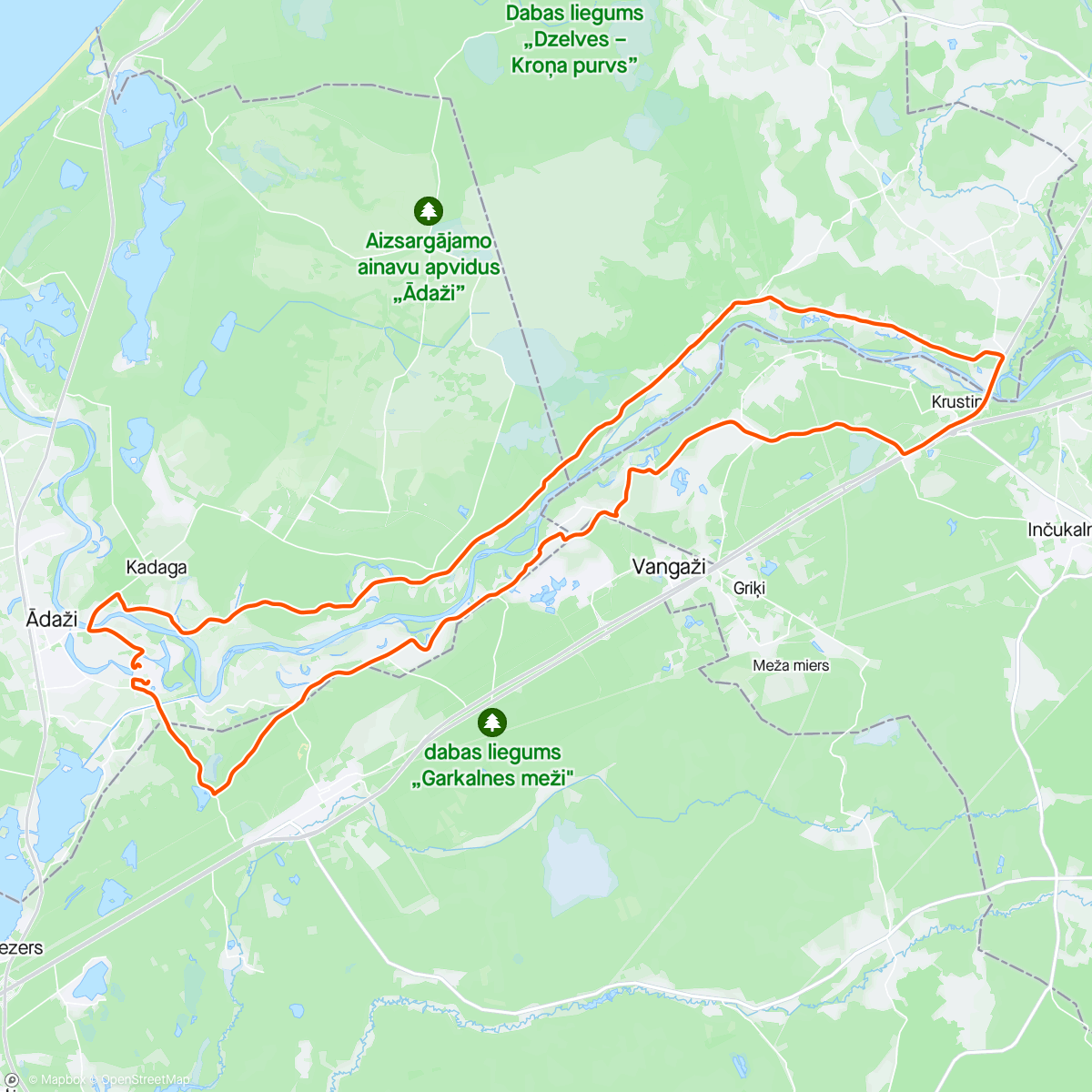 Map of the activity, Afternoon Mountain Bike Ride ❄️