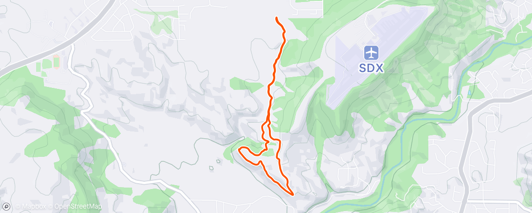Map of the activity, Afternoon Hike