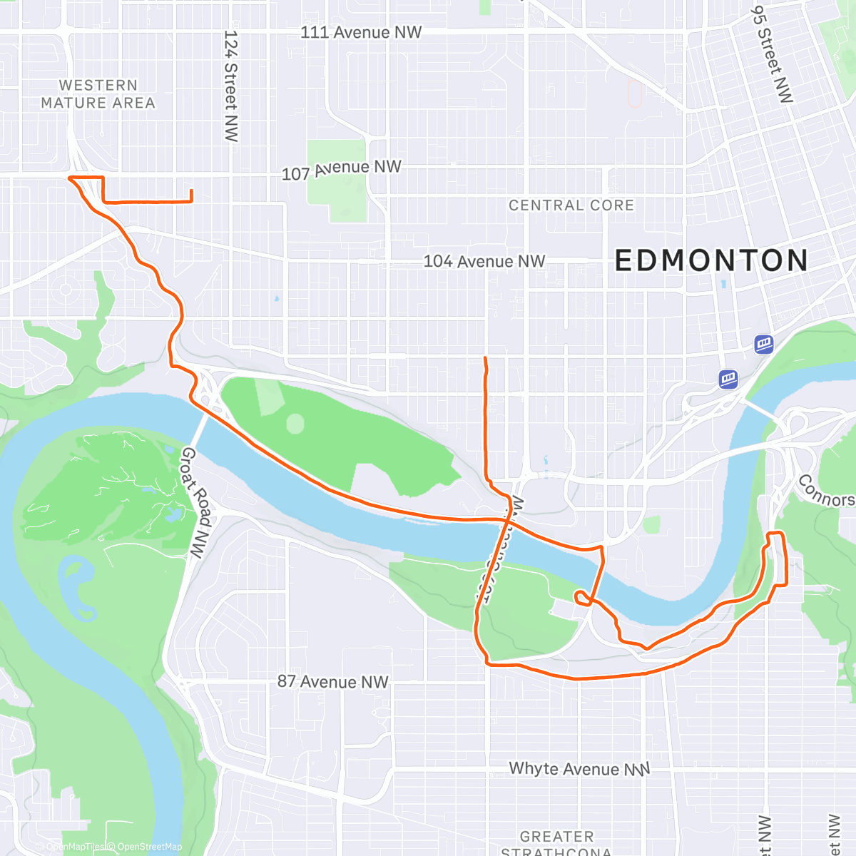 Map of the activity, Morning Run