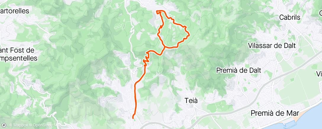 Map of the activity, Sortida express
