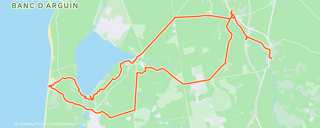Map of the activity, Morning Ride