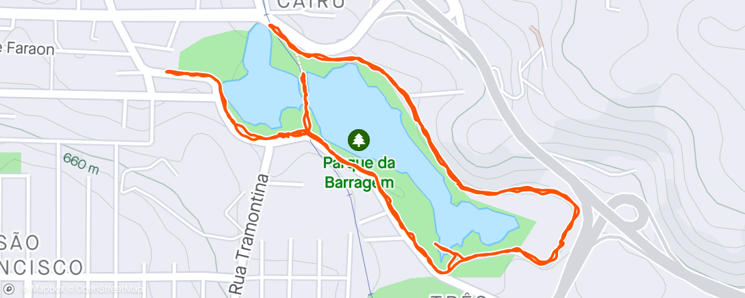 Map of the activity, Barragem Santa Mônica - Garibaldi RS