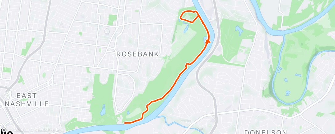 Map of the activity, Evening Ride