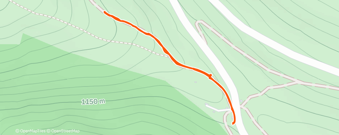 Map of the activity, Afternoon Walk
