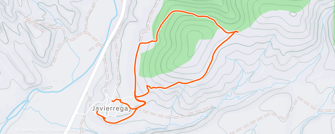 Карта физической активности (Barranco del Mon)