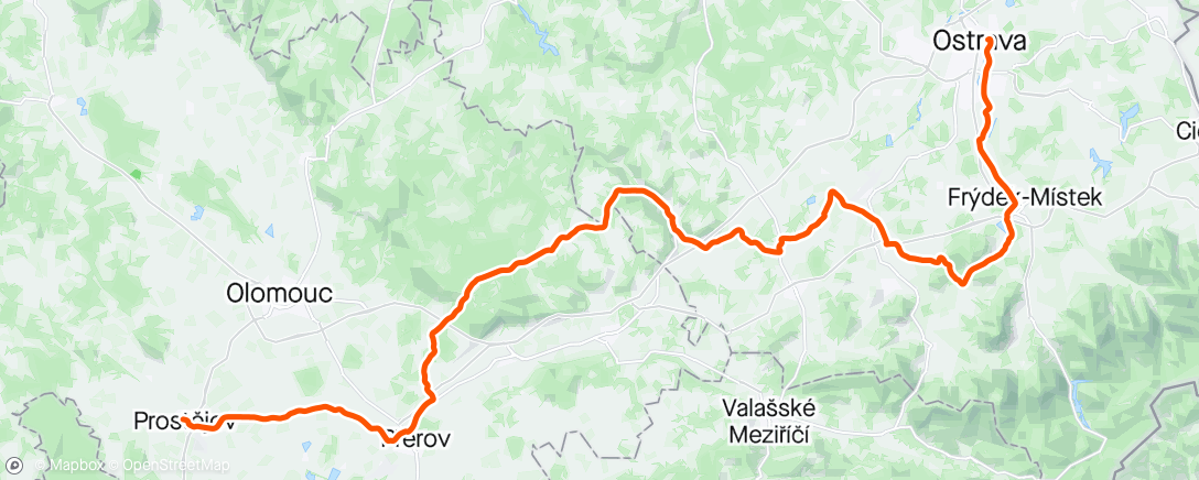 Map of the activity, Czech Tour 🇨🇿 - stage 1