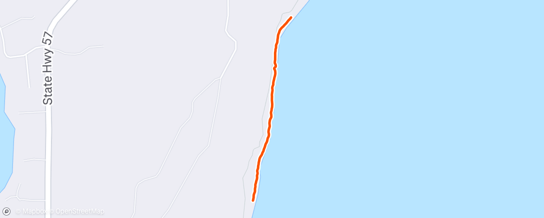 Map of the activity, Lunch Hike