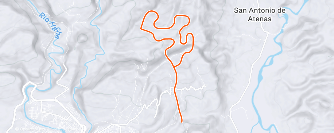 Map of the activity, MyWhoosh - Amazonia