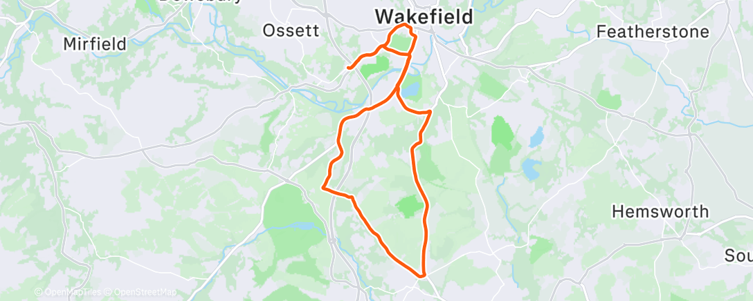 Карта физической активности (Afternoon Ride)