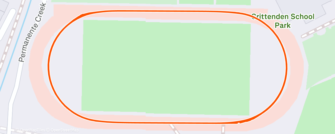 Map of the activity, Morning Run