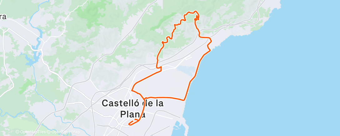 Map of the activity, paseo suave con mi tio Randy!