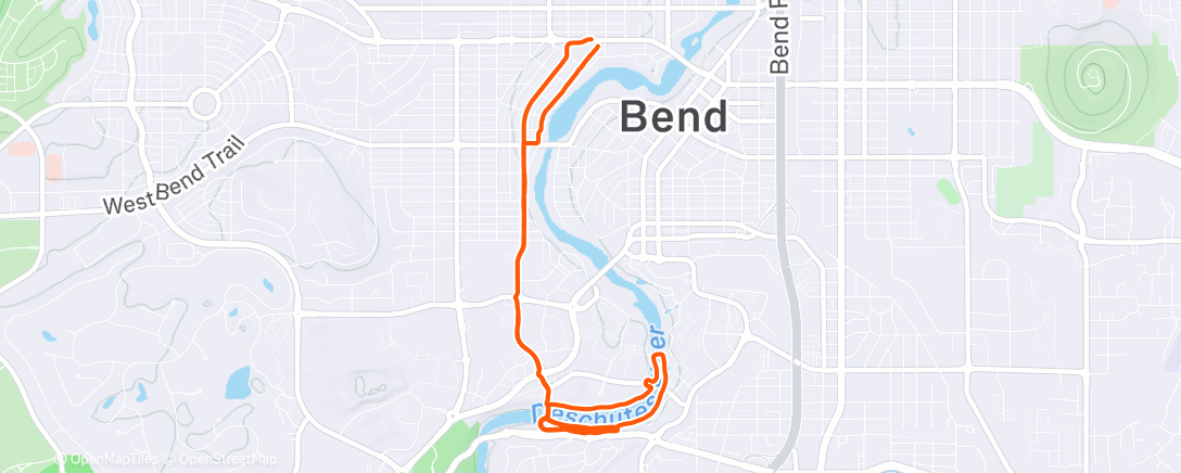 Map of the activity, TPG Michigan Workout