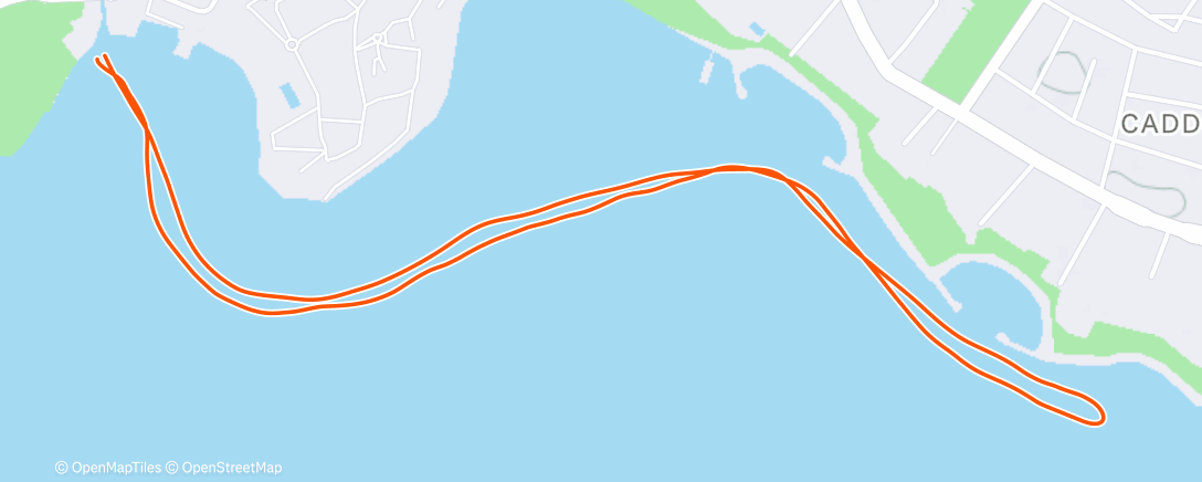 Map of the activity, Morning Row
