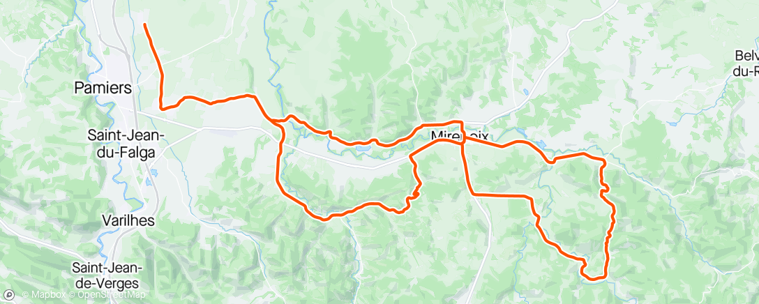 Карта физической активности (Manque 6km 🪫Garmin)