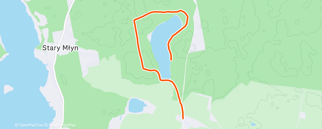 Map of the activity, Afternoon Walk