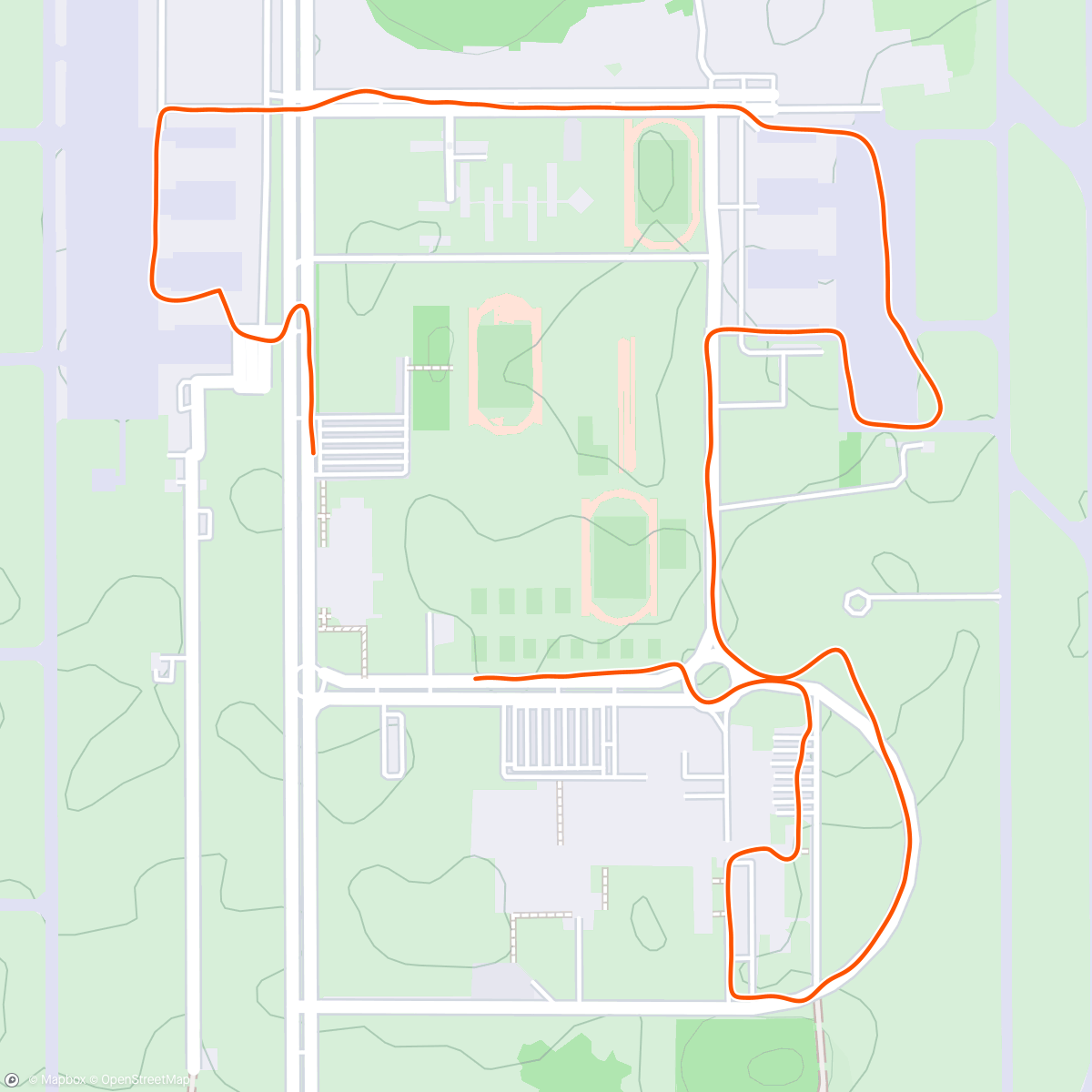Map of the activity, Morning Run