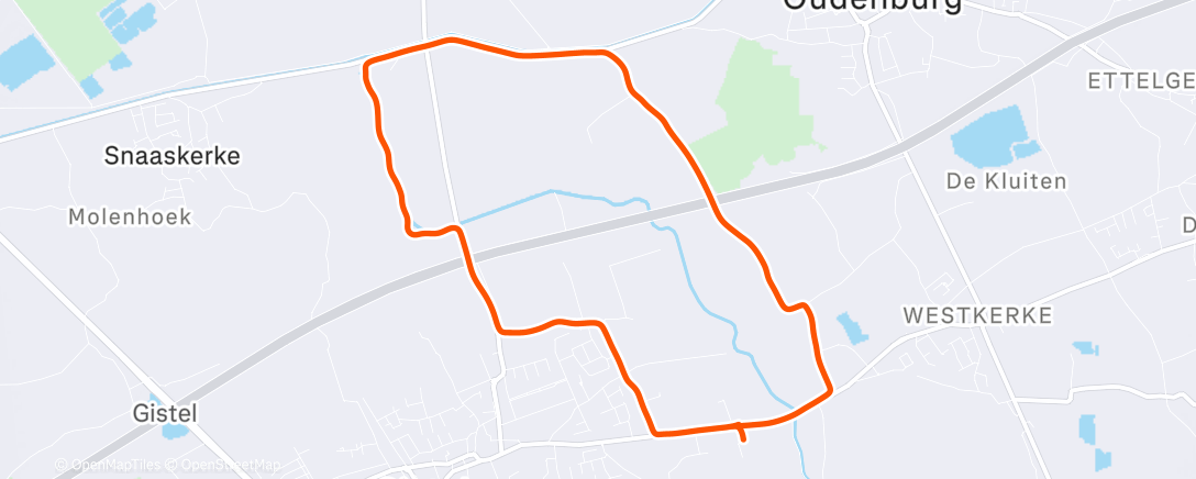 Mapa de la actividad, Namiddagloop