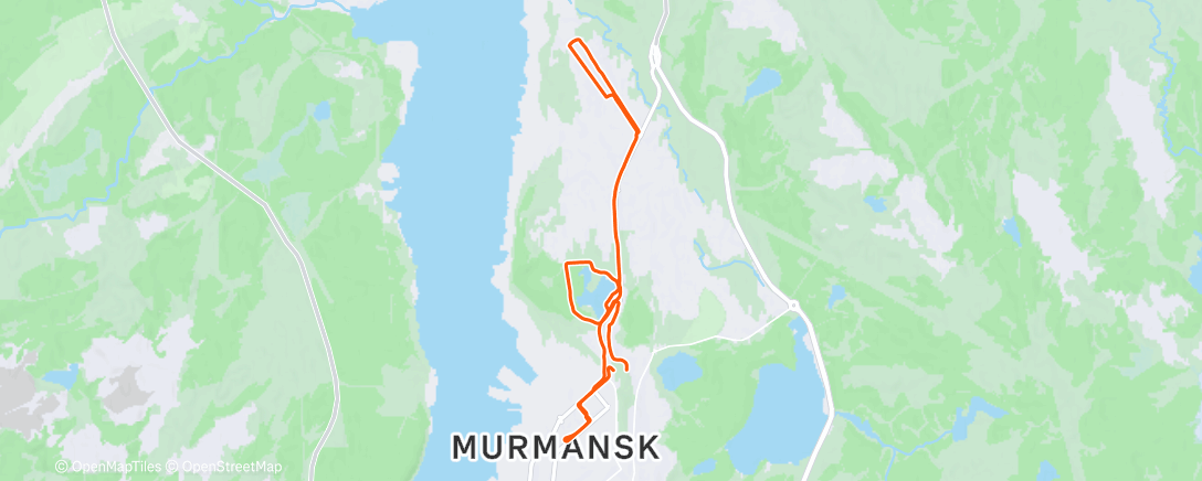 Map of the activity, Полуденный забег