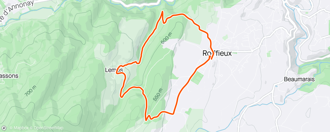 Map of the activity, Roiffieux