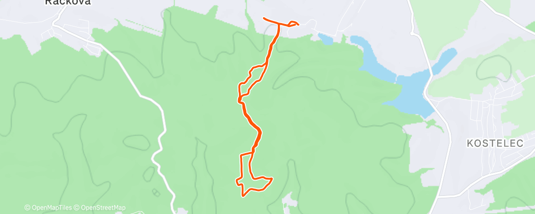Map of the activity, Lunch Run