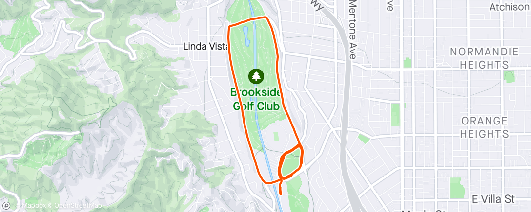 Map of the activity, Stroller run