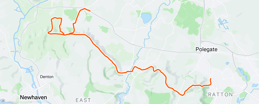 Map of the activity, Morning Run