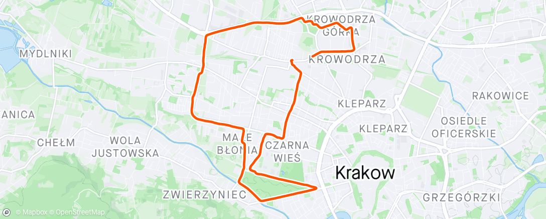 Mapa de la actividad, wietrznie, chłodno