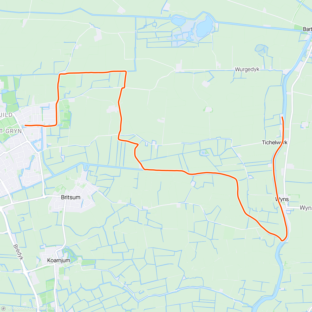 Map of the activity, Ochtendsessie kajakken met mooie route van RP!