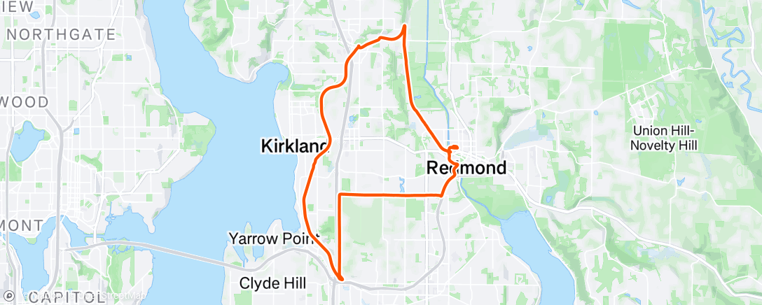 Map of the activity, Filing assault charges on a Bike Cafe rider