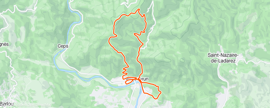 Map of the activity, La Roquebrune