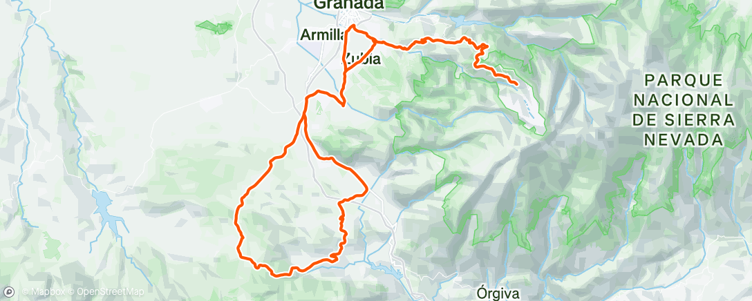 Map of the activity, Morning Ride