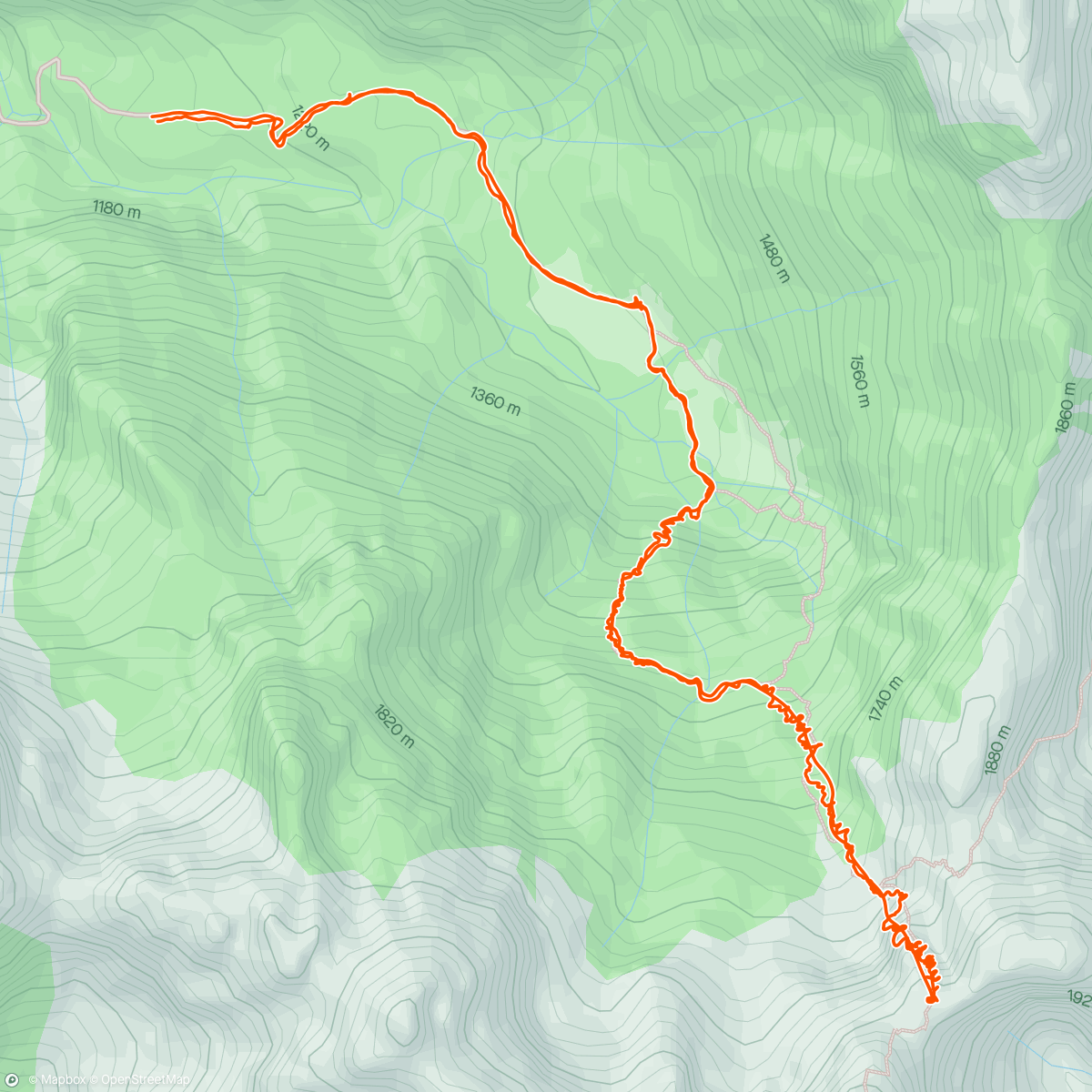 Map of the activity, Sul pedole