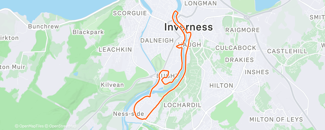 Map of the activity, Hopped On The Struggle Bus