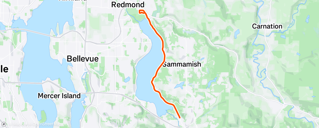 Map of the activity, Road bike is back in business