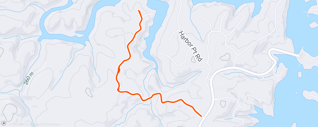 Map of the activity, Morning Walk