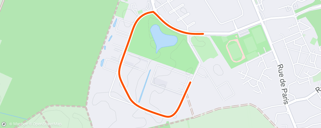 Map of the activity, Morning Run