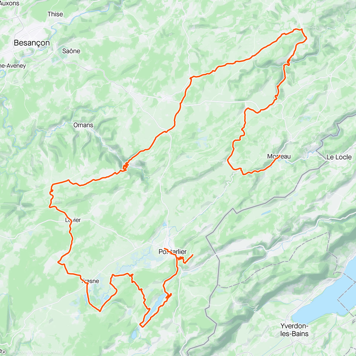 Map of the activity, Tour de Dubs 🇫🇷