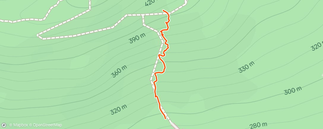 Map of the activity, Trail dans l'après-midi