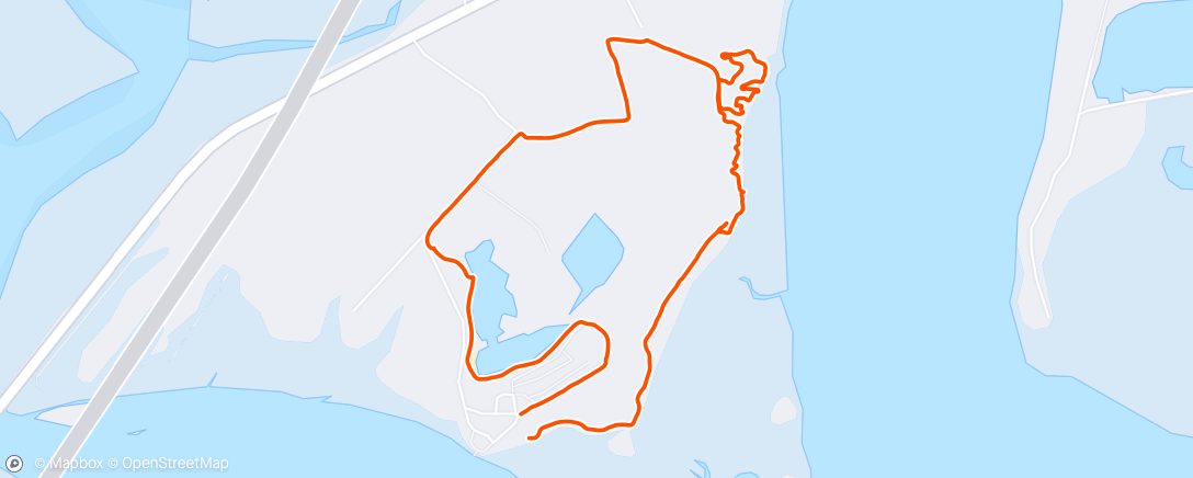 Map of the activity, Blythe Island Land Loop