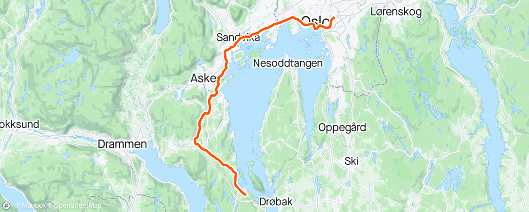Karte der Aktivität „Hente bil i Oslo”
