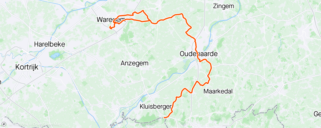 Map of the activity, Reco a travers la Flandre