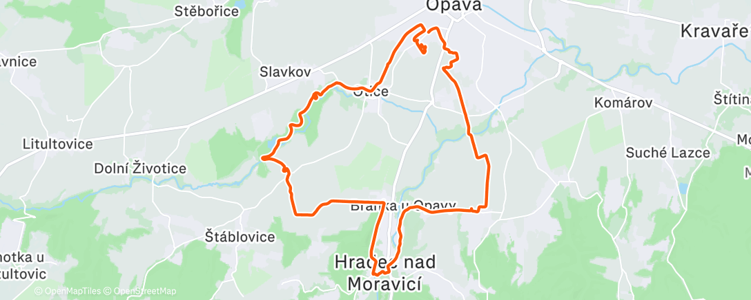 Map of the activity, Morning Gravel Ride