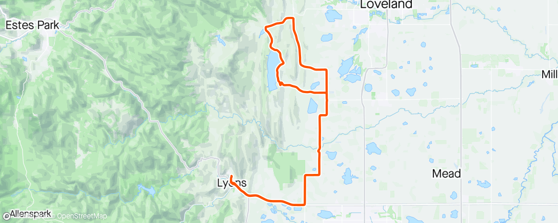 Map of the activity, Carter Lake