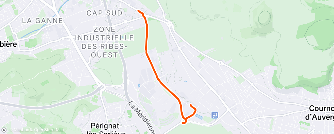 Map of the activity, Sortie vélo dans l'après-midi