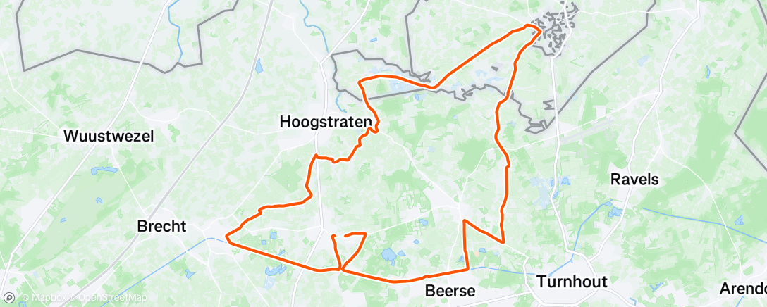 Map of the activity, Terug op de fiets na buikgriep🤢